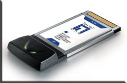 Vmesnik je na voljo v različicah PC-Card (WPC-0300) in PCI (WNC-0300) 
